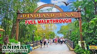 DinoLand U.S.A Full Tour at Animal Kingdom Walt Disney World (Jul 2024) [4K]