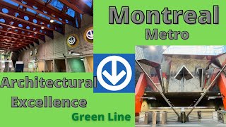 Montreal Metro Green Line Architectural Excellence /Montreal metro / Metro Mc Gill/Magnificent