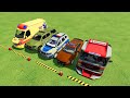 TRANSPORTING FIVE COLOR BMW, DACIA LOGAN, TESLA POLICE CARS!   Farming Simulator 22