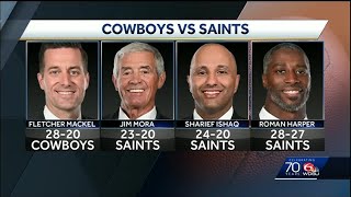 WDSU analysts give score predictions on Cowboys vs Saints game