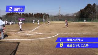 【少年野球】20140315ジュニア大会佐倉なでしこ女子野球クラブ奮戦記