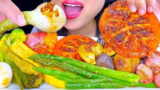 ASMR Roasted Veggie Platter | Eating Sounds | Mukbang | ASMR Phan