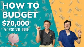 How to Budget a $70,000 Salary - the 50/30/20 Rule