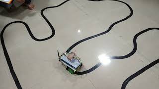 Single sensor line follower robot using LabVIEW with manual control.