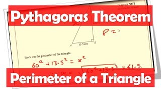 Finding Perimeter using Pythagoras Theorem (video)
