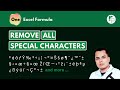 How to Remove all Special Characters in Excel