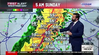 First Alert Weather Day | Early morning storms could bring severe weather to North Georgia