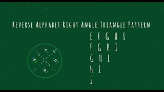 107 Alphabet Right Angle Triangle Pattern without any pre-defined method using while loop in Python