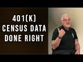 401(k) Census Data Simplified - 2023 (updated)