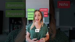 ITALIAN AND SPANISH VOCABULARY