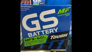 แบตเตอรี่ GS รุ่น MFX-60L ขนาด 50แอมป์