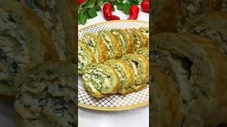 Рулет из кабачков Рулит! 😋🥒 #кабачки #кулинария #тезкес #кабачокрецепт