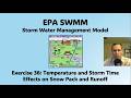 EPA SWMM Exercise 36 - Temperature and Storm Time Effects on Snow Pack and Runoff