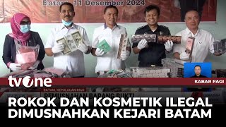 Kejari Batam Musnahkan Barang Bukti Tindak Pidana dari Ratusan Perkara | Kabar Pagi tvOne