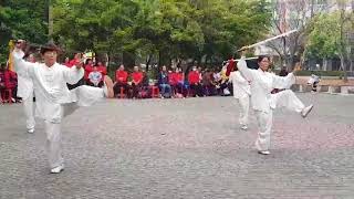 Tai chi 42式太極劍 表演者 胡龍發 許彩鳯 蘇琬玲 黃子桓