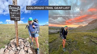 colorado trail thru-hike gear list