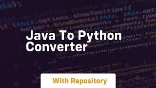 java to python converter