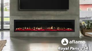 Aflamo Royal Paris met Party-mode Branderbed | Elektrische LED haard TV wand