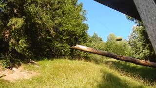 Heubündel beim Wildheuen Ennenda, Aeugsten, Brand