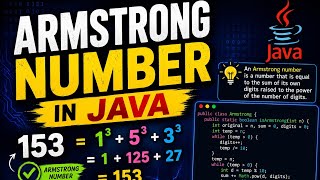 Check Armstrong Number in Java//Java program for beginners 🔥