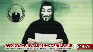 Hacker group warns Donald Trump @-anonymous