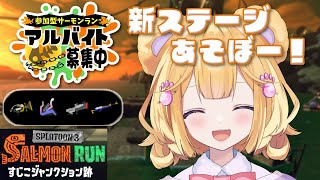 【サモラン参加型】新ステージすじこジャンクション跡きたぁ！エスブラも強いぞ！初見さんも大歓迎！【スプラトゥーン3】【サーモンラン】【新人Vtuber】