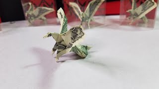 Eagle Dollar Bill Origami Moneygami USD $1 with Handmade Custom Box