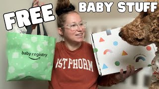 Amazon and Babylist Registry Box Review, Free Baby Stuff, 32 Weeks Pregnant