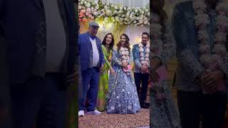 SHRINKHALA KHATIWADA ATTENDING MARRIAGE CEREMONY OF GAURAV PAHARI AND SREANI #shorts #shrinkhala