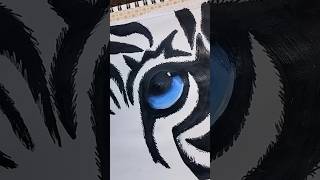 White 🐯 #drawing #shorts  #youtube #subscribe #painting #trending #illustration #tiger #youtubeart