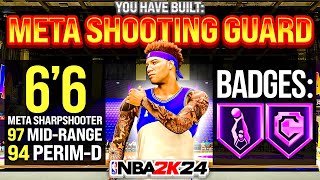 THE #1 META SHOOTING GUARD BUILD IN NBA 2K24 COMP PRO AM!
