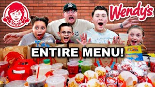 Ordered EVERYTHING Off The Wendy's Menu! | How Much Did It Cost?