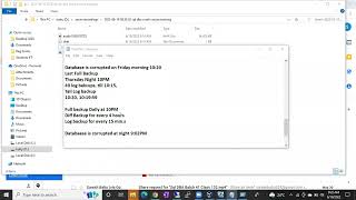 SQL DBA BATCH 44 Class 42 Backups Part 4
