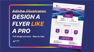 Design a Professional Flyer in Adobe Illustrator | Complete Step-by-Step Tutorial
