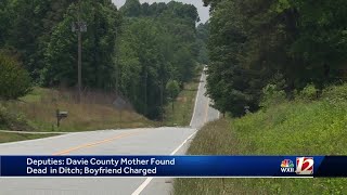 Davie County mother found dead in ditch after boyfriend struck her with his car, deputies say