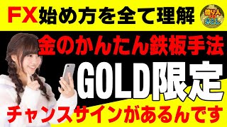 【FX初心者講座】金だけの超かんたん鉄板手法GOLDで稼げるチャンスサイン！【投資家プロジェクト億り人さとし】