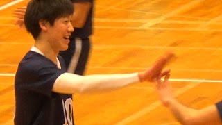 石川祐希 大竹壱青 全日本インカレ2016決勝 中央vs東海 3セット目 Japan volleyball