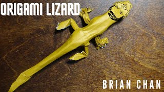 Origami lizard By: Brian Chan