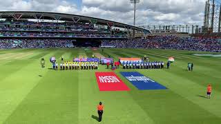 National Anthem of Australia and India at Start of Aus-Ind Cricket World Cup 2019 game at the Oval