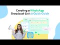 Creating a WhatsApp Broadcast List: A Quick Guide | Wati