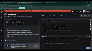 Highest and Lowest using Csharp | C# - CodeWars Kata 7 Algorithm Solution