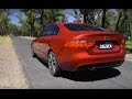 2016 Jaguar XE S V6 0-100km/h & engine sound