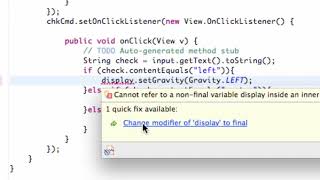 Android Developing Applications Tutorial 29 Set Gravity within Java