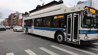 MTA NYCT #452 on the B35 Limited to Brownsville M. Gaston Bl at Church Av \u0026 Rogers Av