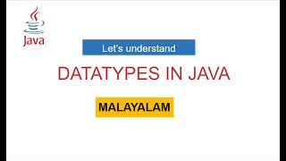 5 | Basic Data Types in Java - Malayalam