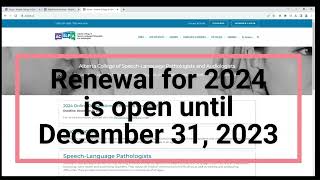 2024 Registration Renewal - Walkthrough
