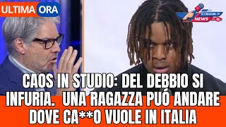 CAOS IN STUDIO: DEL DEBBIO SI INFURIA CON L'IMMIGRATO CHE GIUSTIFICA GLI ABUSI ALLE RAGAZZE.