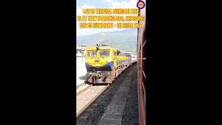 14619 Tripura Sundari Exp is at New Harangajao, crossing 15615 Guwahati   Silchar Exp  Barak Valley