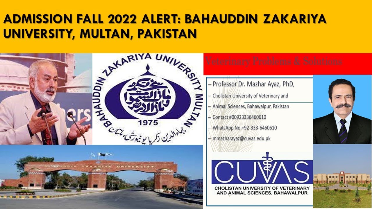 Admission BZU: Fall 2022 Postgraduate Studies - YouTube