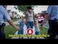 policemen attacked a black woman with white children without realizing who she really was